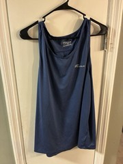 Men’s Large EZRun Tank Sleeveless Shirt Navy Blue Polyester Elastane