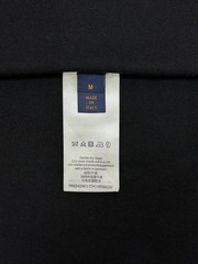 Louis Vuitton LV Monogram Short Sleeved Cotton Crewneck T-Shirt Black Size M