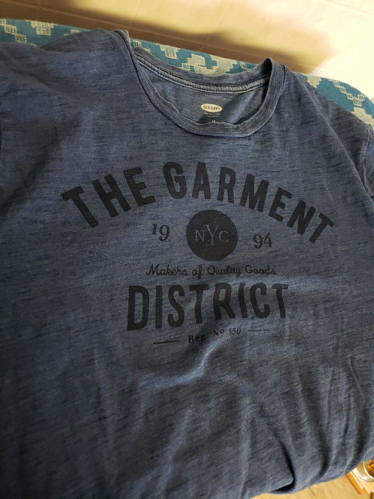 Vintage NYC Garment District Fashion Design Sewing Art T-Shirt Adult M Y2k 1994
