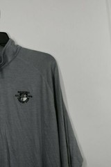 Ahead USA Mens Gray Stand-Up Collar 1/4 Zip Long Sleeve Stretch T Shirt XL