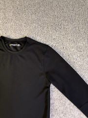 Point Summit Outdoor T-Shirt Mens Medium Black Waffle Knit Logo High Low Hem