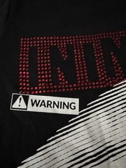 Inimigo Black Graphic T-Shirt Men’s Size S Rhinestone No Enemies No Character