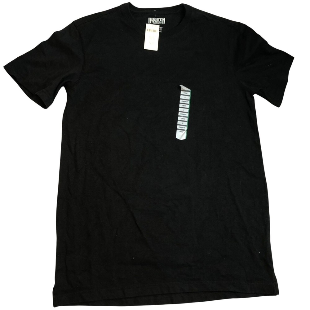 Duluth Men’s T-Shirt Size M Black Longtail T Standard Fit Short Sleeve