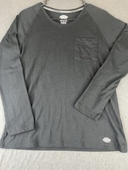 Dickies Temp-iQ Long Sleeve Shirt Black Mens Medium Performance Pocket Tee