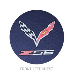 Joe Blow T’s Chevy Corvette Z06 Men’s Blue T-Shirt C7 Designed To Dominate