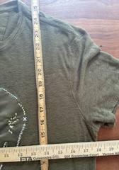 John Varvatos USA Skull Chain Applique Crew T-Shirt Linen Olive Small