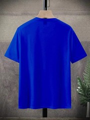 Camiseta de verano holgada, cómoda y ajustada, 100 % algodón, para hombre