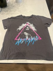 Lady Gaga Graphic Print Gray Men’s T-Shirt Size Large Super Soft