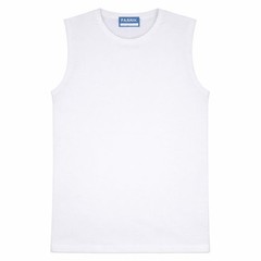 Fabrik Pure Cotton Crew Neck Sleeveless Tee Shirt For Men in 3 Colours, 2XL-8XL