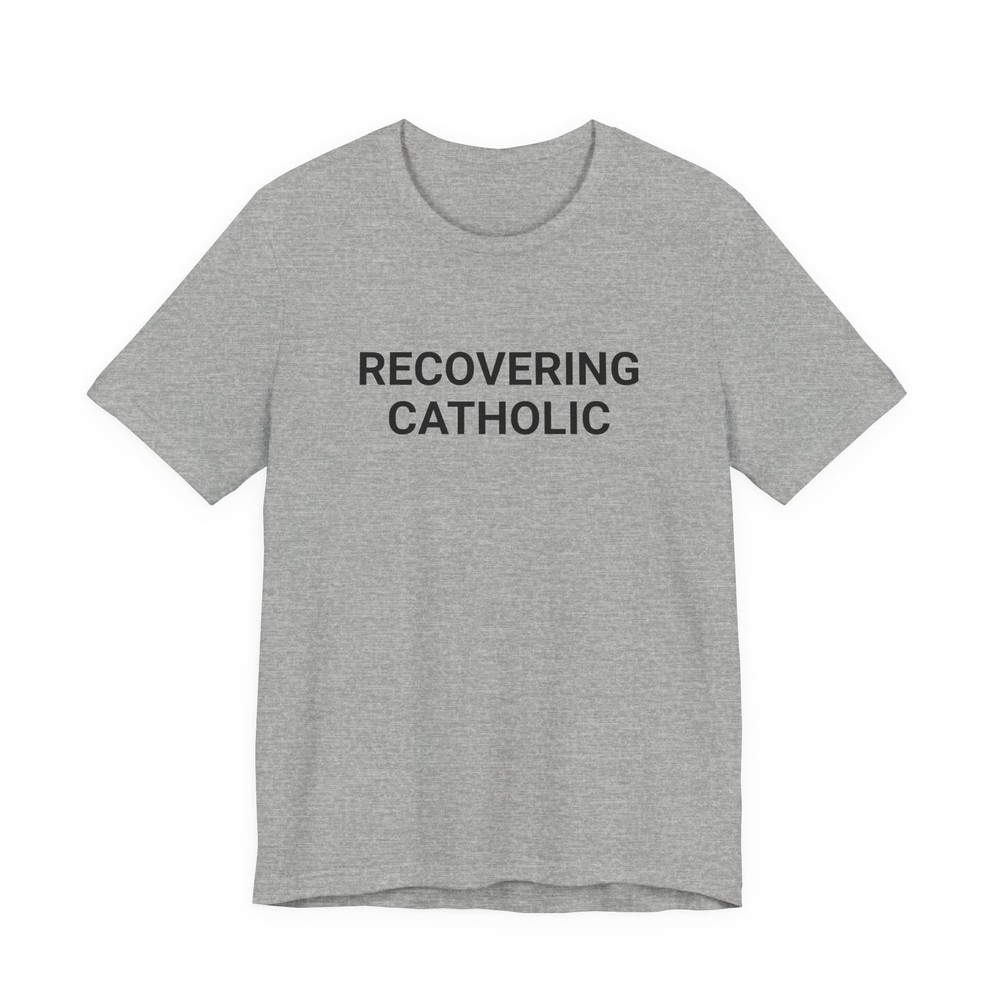 Recovering Catholic Irish Singer T-Shirt, 90s Deconstruction Vibes, Church, Mass