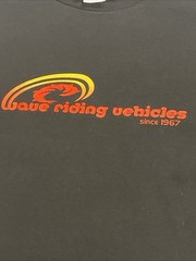 Wave Riding Vehicles Black T Shirt Men’s Size Medium LOGO EUC