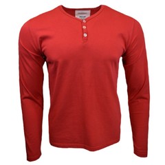 Men’s Henley-Long Sleeve-OTB-Slim Fit -Pullover 3 Button Henley-100% Cotton-NEW.