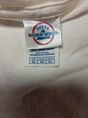 Delta Magnum Weight Funny Vintage 90s White Redneck Sportsman Shirt Size XL