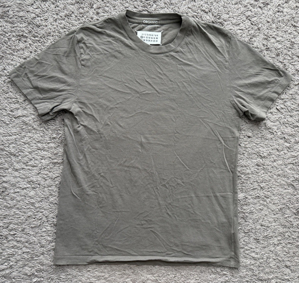 Maison Margiela T Shirt Crew Neck Short Sleeve Men’s Size Small Gray