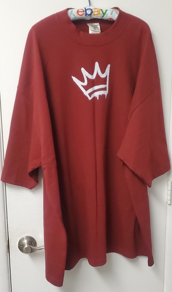 Shaka Wear Oversized Super Max 2XL Burgundy SS Cotton Kingdom Pursuit