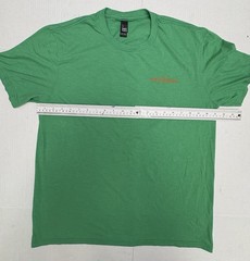 District Perfect Tri Kings Hawaiian Green Tee L Vaccinated For My Ohana Shirt