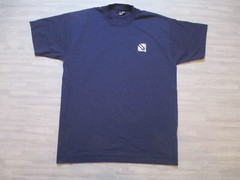 Vintage 90s Single Stitch T Shirt Mens Large Blue Urban Fruit of the Loom Best