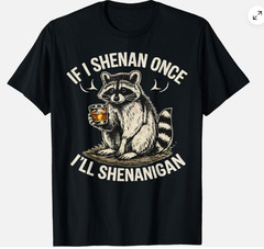 Raccoon If I Shenan Once I’ll Shenanigan Funny Unisex T-Shirt