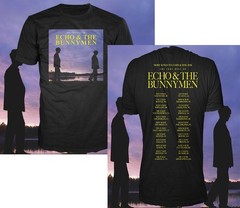 Echo and the Bunnymen Tour Shirt, reprinted, 2-sided