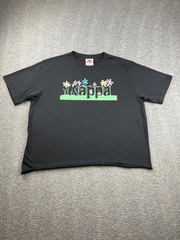 Kappa Graphic Women’s Tee Size Large Black with Colorful Print