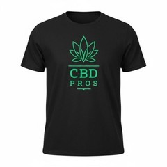 EUC Bella Canvas Unisex Black Short Sleeve Tee Shirt Graphic “CBD Pros” – XL