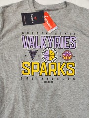 WNBA Inaugural Game Golden State VALKYRIES shirt Mens L Bay Area LA SPARKS 2025