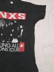 Vintage 80s INXS Calling All Nations Tour Band Shirt USA Adult M? RARE See Pics