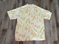 Tommy Bahama Men’s 100% Silk Short Sleeve Hawaiian Shirt Relaxed Fit Tropical L