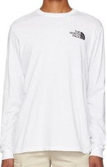 THE NORTH FACE BOX NSE Men’s L/S T-Shirt – Gardenia White/TNF Black – XL – NWT