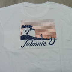 JOHNNIE O Mens XL T SHIRT SHORELINE DALE 2.0 WHITE SHORT SLEEVE GOLF TEE