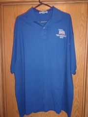 Corvette Show Silver Springs Fl blue 2 Button 3XL casual shirt 2006