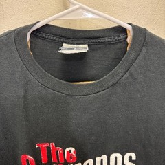 Vintage The Sopranos T-shirt Sz XL Tv Show Promo Logo Mob Mafia Crime Black