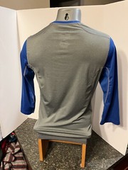 Nike Dri-Fit Swingman Pro Combat Men’s T-shirt Blue Gray S Fitted Poly Spandex