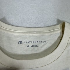 NWT Travis Mathew Salt Spray Short Sleeve T-Shirt Mens XL Beige Palm Trees