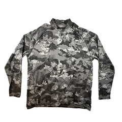 Champion Gear Men’s 2XL Gray Camo DuoFold WarmCTRL Performance LS Mock Neck