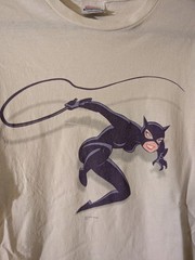 Vintage Catwoman Batman Animated Graphitti Designs DC Comics T Shirt Size XL
