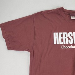Hersheys Chocolate World Shirt Mens L Brown Metallic Silver Logo NWT NOS New