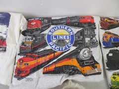 Lot of 6 Vintage Railroad Train T-Shirts Size 2XL – White – Worn and Yellowed