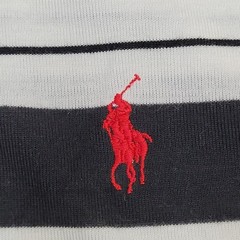 Vintage Y2K Ralph-Lauren Stripes Shirt 2XL 25×32 Brown White