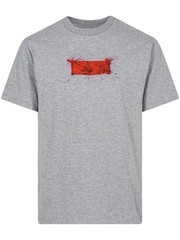 Supreme SS22 Ralph Steadman Box Logo Tee Mens M Heather Grey TRUSTED SELLER!