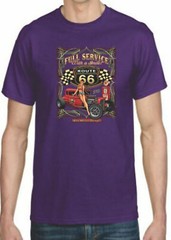Adult DryBlend® T-Shirt – ( FULL SERVICE ROD ROUTE 66 – HOT ROD / PIN-UP / HOTTI