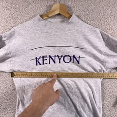Vintage Kenyon College Champion Shirt Adult Large Gray Long Sleeve 90’s USA