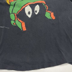 Vintage 90s Marvin the Martian Looney Tunes T Shirt Mens L Faded Black Changes
