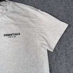 Fear of God Essentials Boxy T Shirt Mens Medium Light Oatmeal Short Sleeve