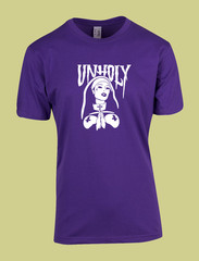 UNISEX MEN WOMENS TEE TSHIRT UNHOLY GIRL EMO COMFORT FIT ALL SEASONS POSTER ART