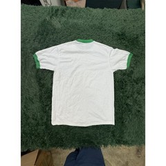 Vintage Augusta Sportswear Men’s Adult L White Green Ringer T-Shirt Made in USA