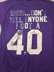 Vintage Screen Stars Shirt Mens Large Purple Dont Tell Anyone I Got A 4.0