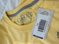 Men’s GOAT USA T-shirt Size Lg Yellow Short Sleeve