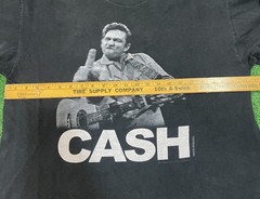Authentic Jim Marshall Photo JOHNNY CASH The Bird Finger T-Shirt Sz XL
