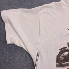 Vintage Hole Shot Fruit of the Loom T-Shirt Mens Large Single Stitch Graphic Tee